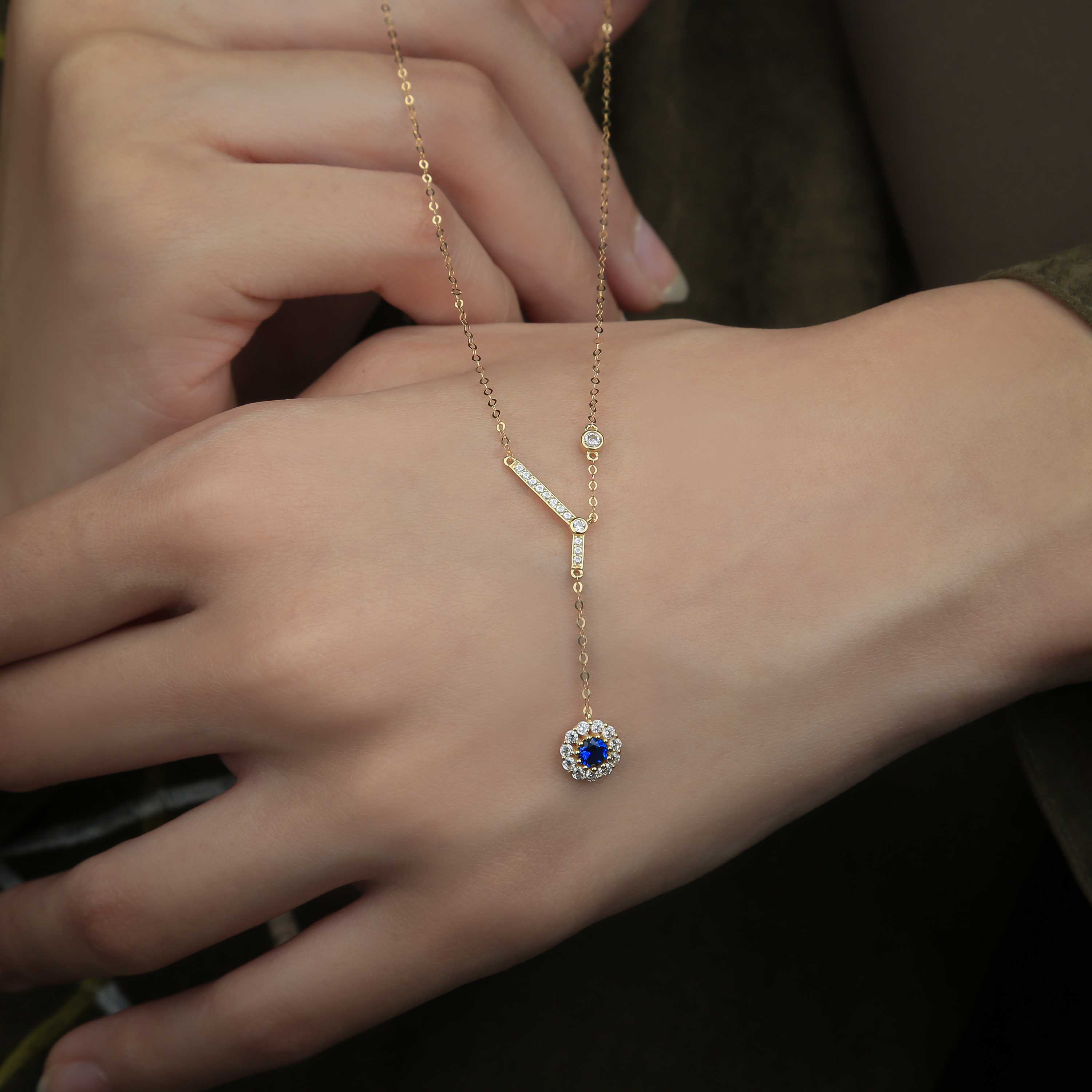 18 karat gold choker, made in Turkey - (H-0873)